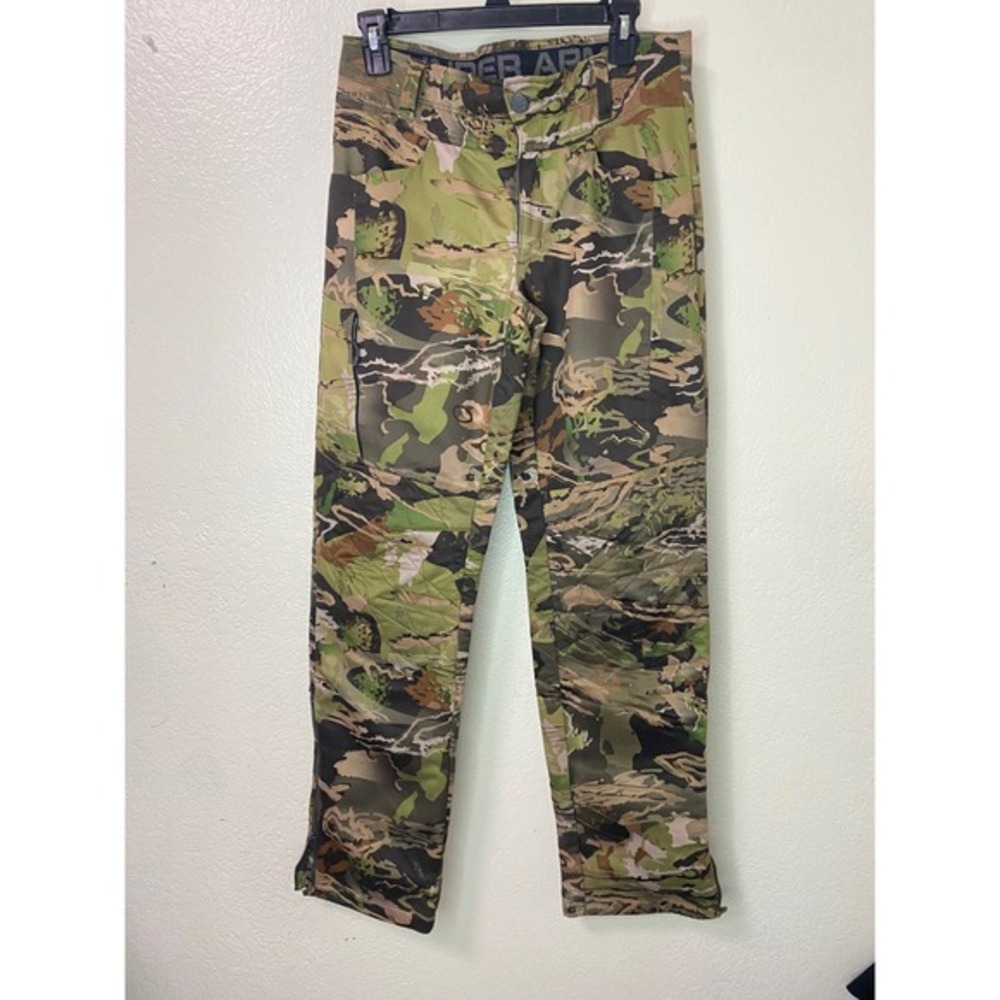 Under‎ Armour Brow Tine Storm Camo Hunting Pants Coldgear Womens Tactical  30x32
